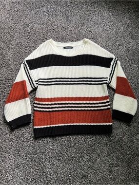 MEROKEETY Striped Women’s Sweater